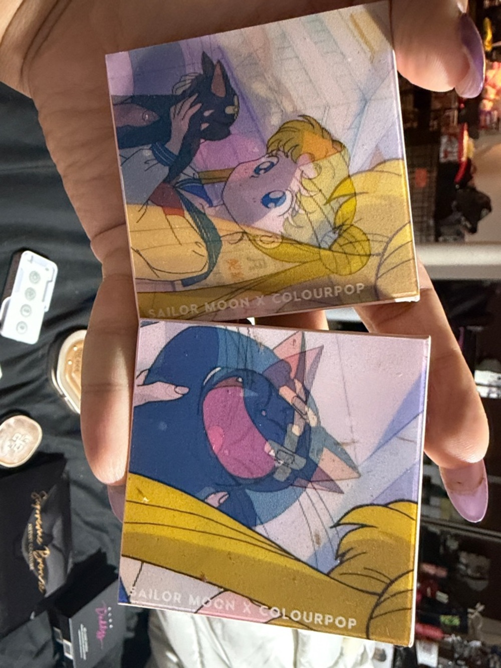 ColourPop Sailor Moon Compact Set - Yellow & Blue Artwork
